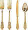 200 Pieces Gold Plastic Silverware Set - Disposable Cutlery for 50 Guests, Perfect for Weddings & Parties